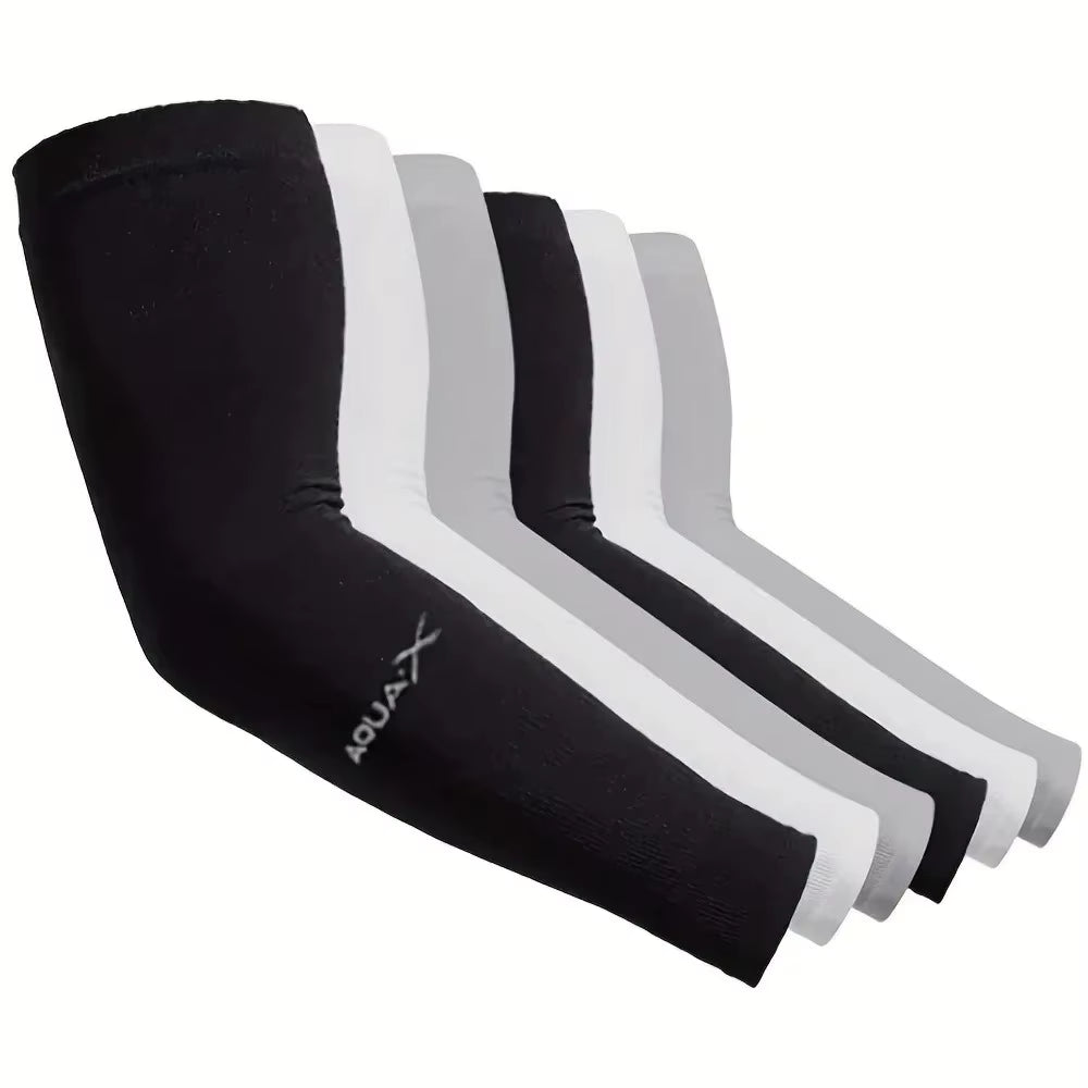 3 Pairs Breathable Sun Protection Sleeves UV Protective Arm Covers Uses for Sports Driving Outdoor Adventures Shield