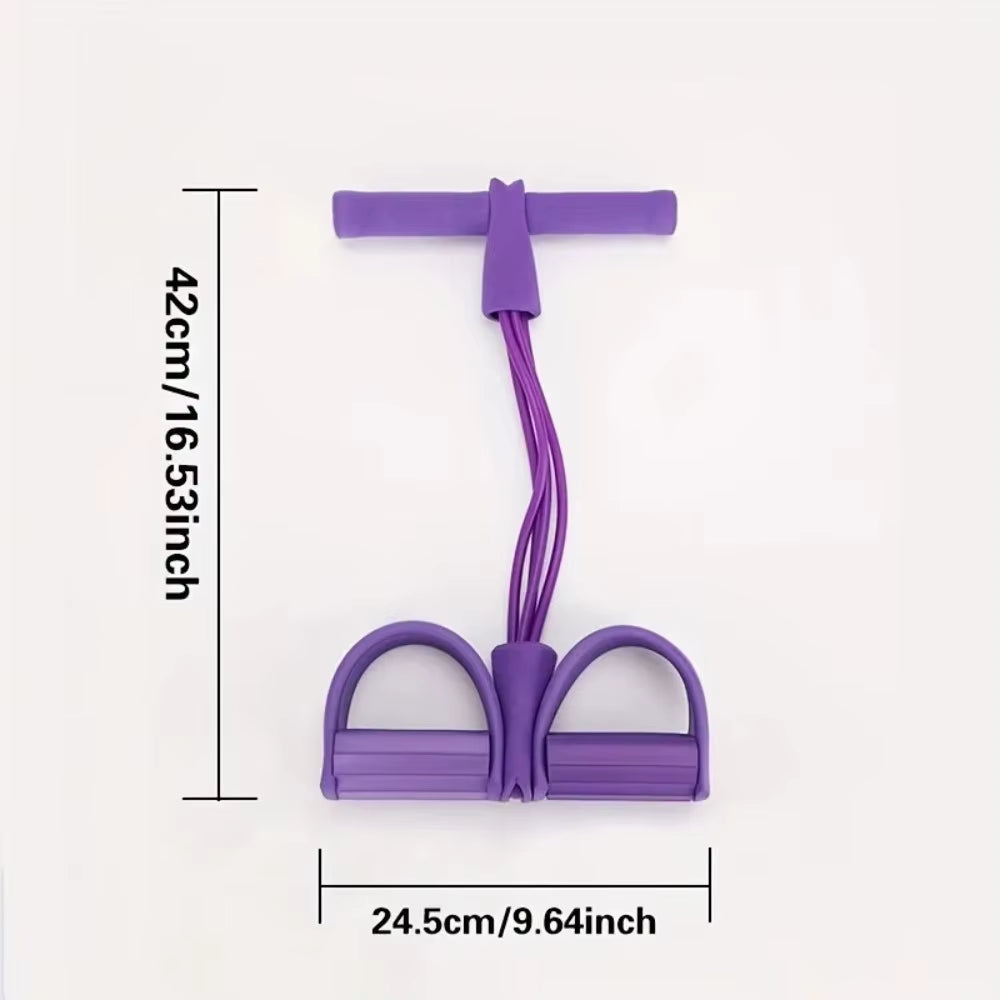4 Resistance Elastic Pull Rope Training Device, Abdominal Resistance Band, Used in Home Gym, Exercise Training Fitness Equipment